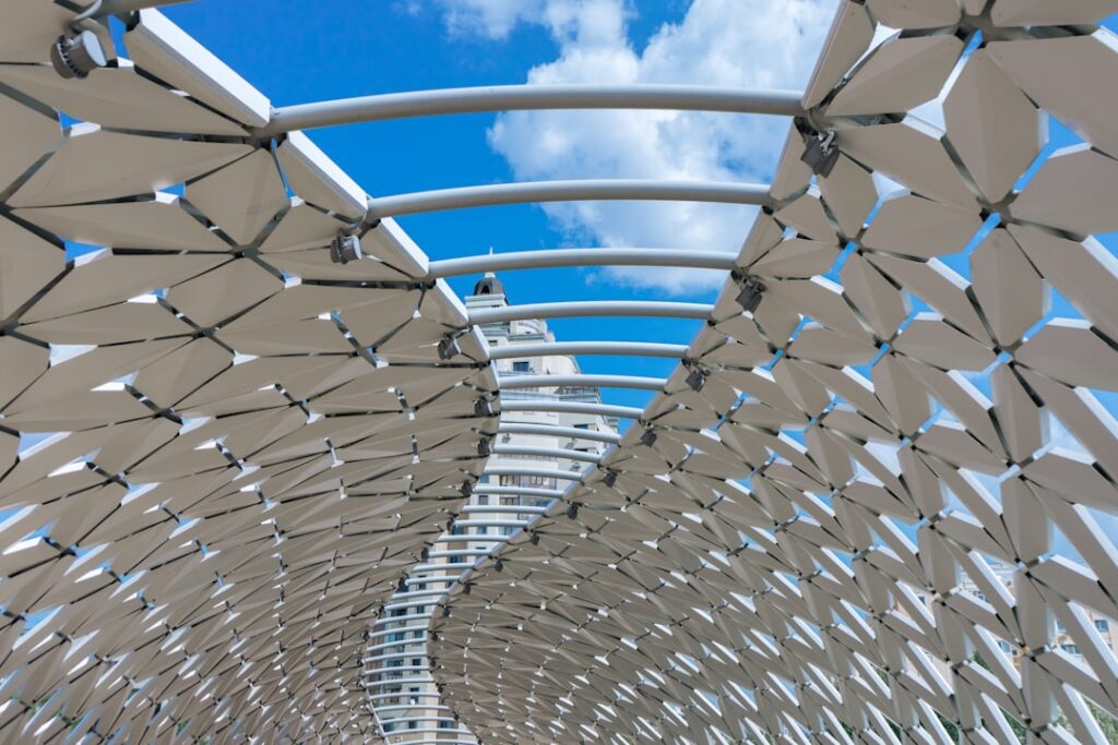 Photo tensegric structures applications